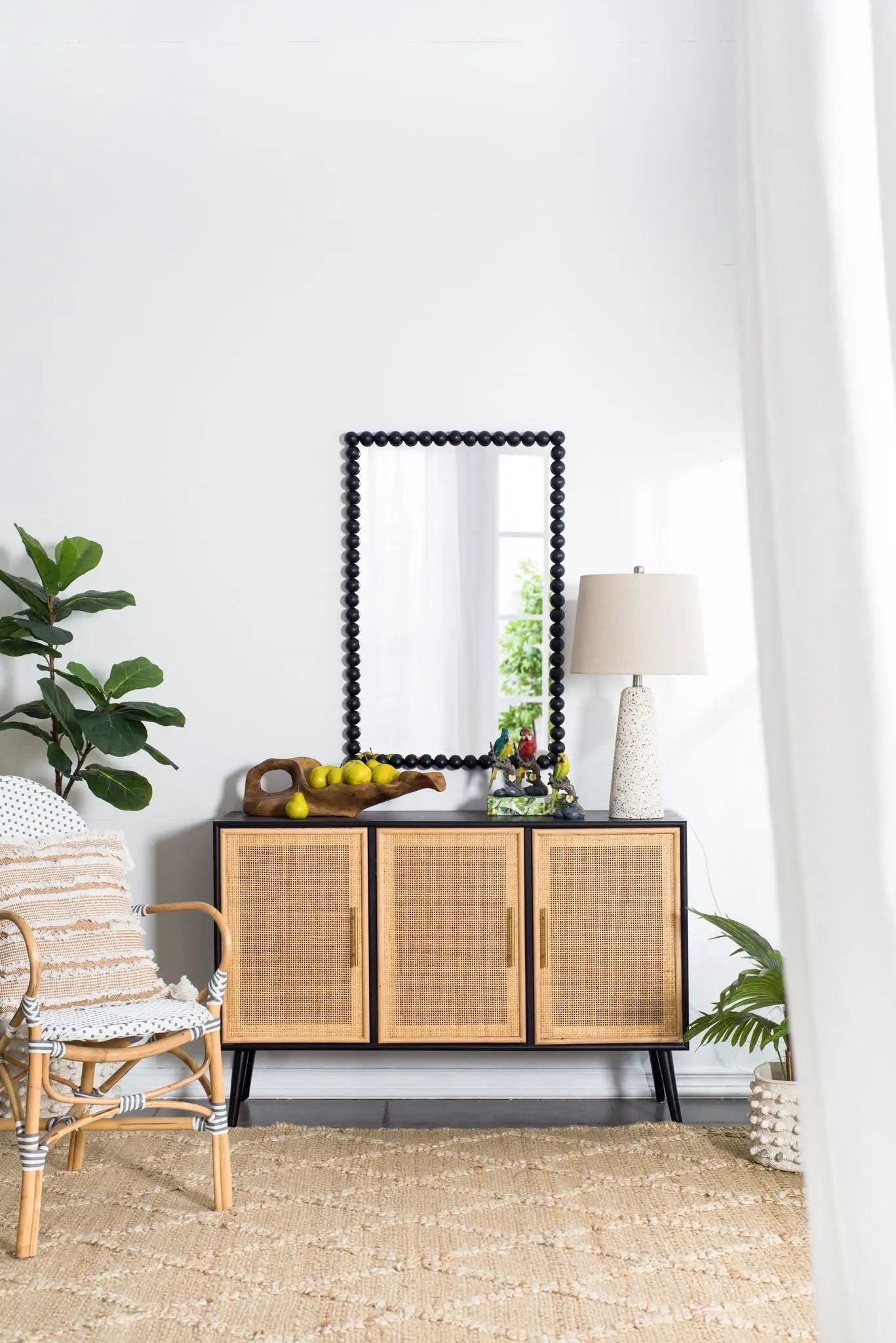 Rectangle Mirror, Wall Mirror For Living Room Bedroom Entryway - Black by HouseOfZazla