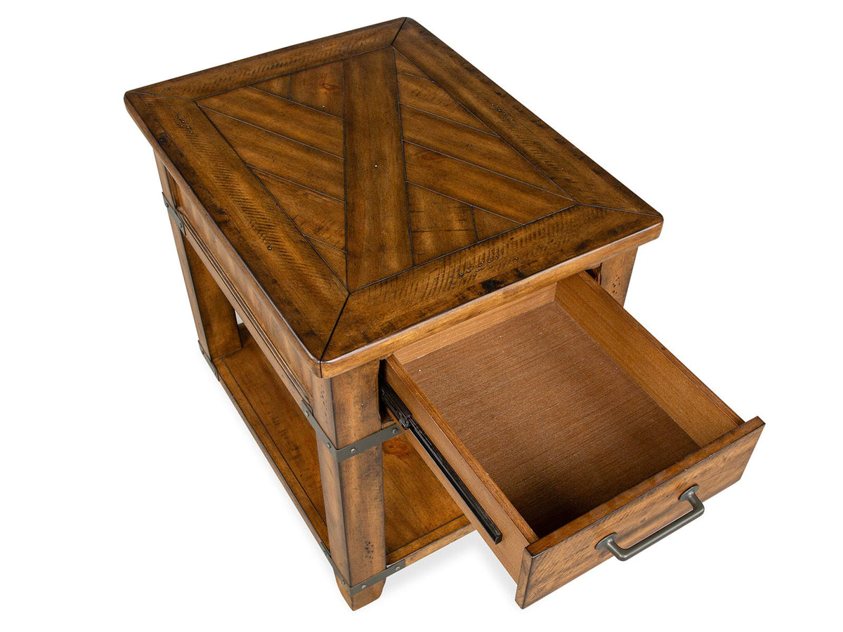 Chesterfield - Rectangular End Table - Farmhouse Timber, photo 2 of 7