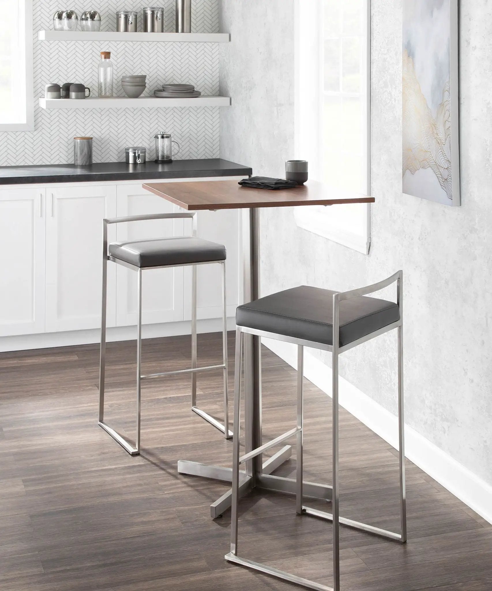 Fuji - Contemporary And Elegant Design Stackable Barstool by Unique Piece Furniture