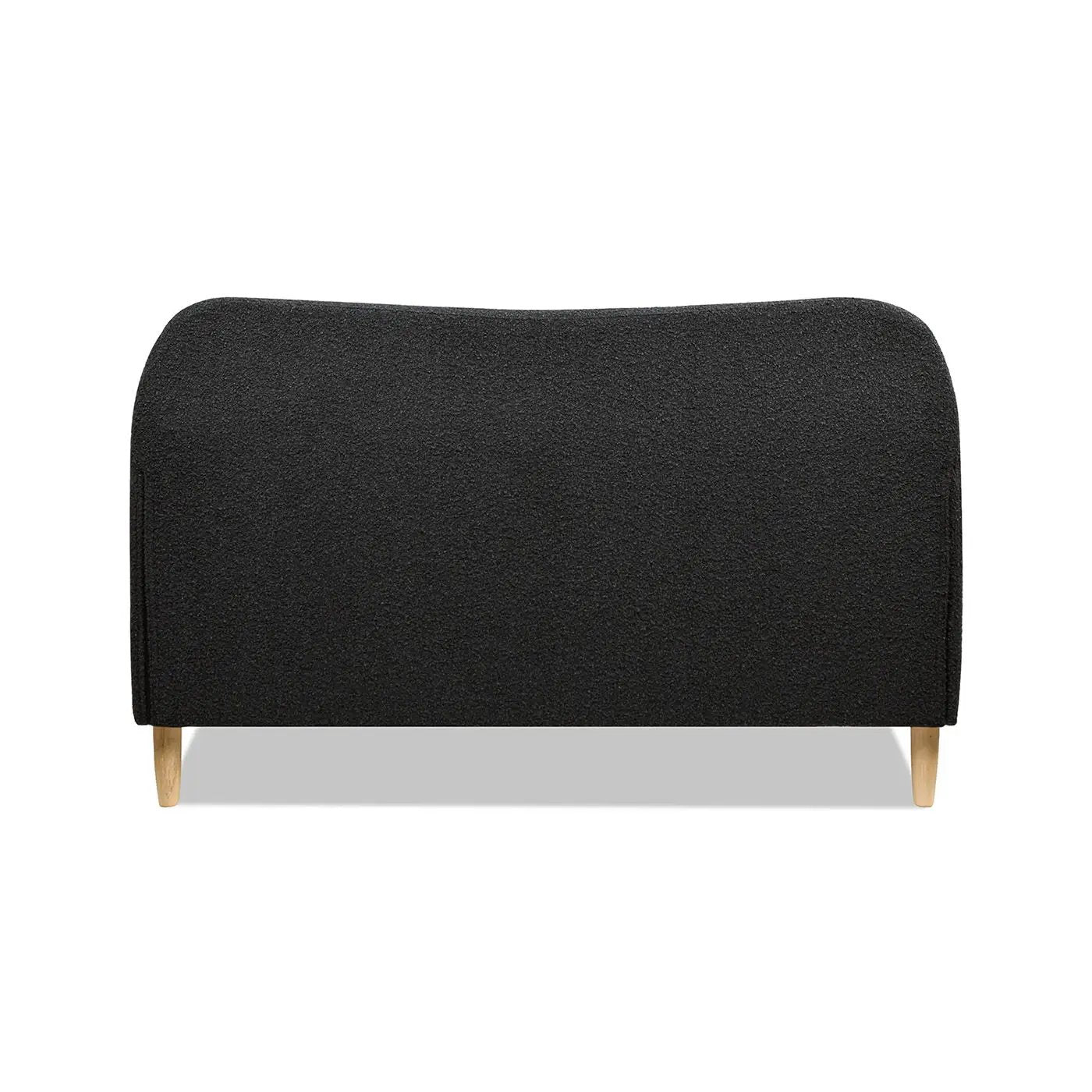 Roman - Curved Headboard Upholstered Platform Bed by HouseOfZazla