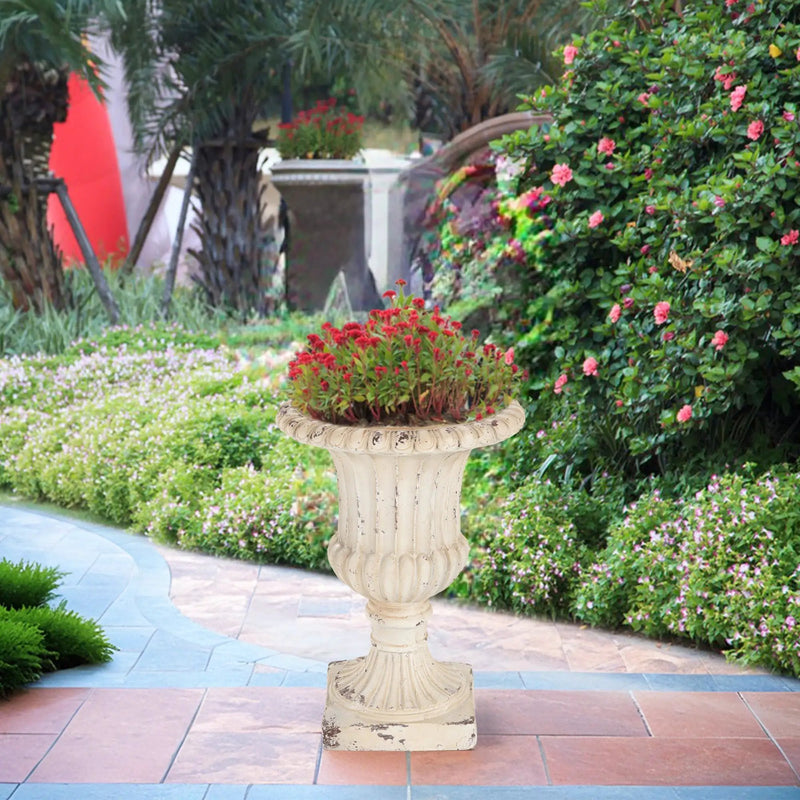 MGO Garden Urn, Antique White, 19.25'' H by HouseOfZazla
