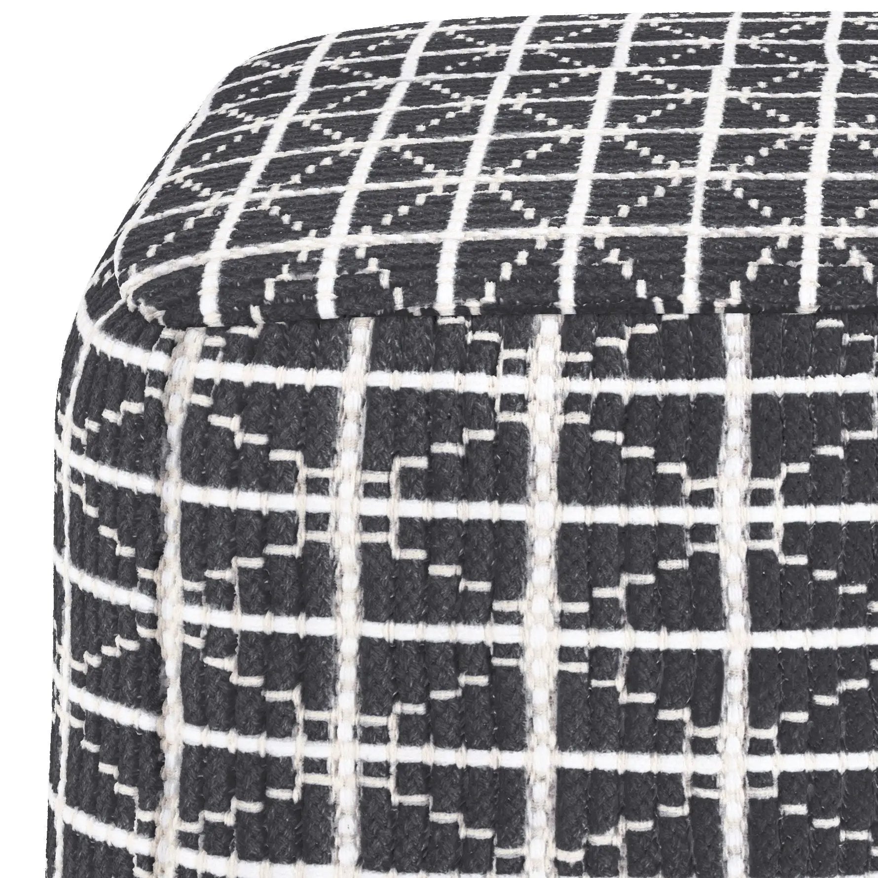 Noreen - Upholstered Square Pouf by HouseOfZazla