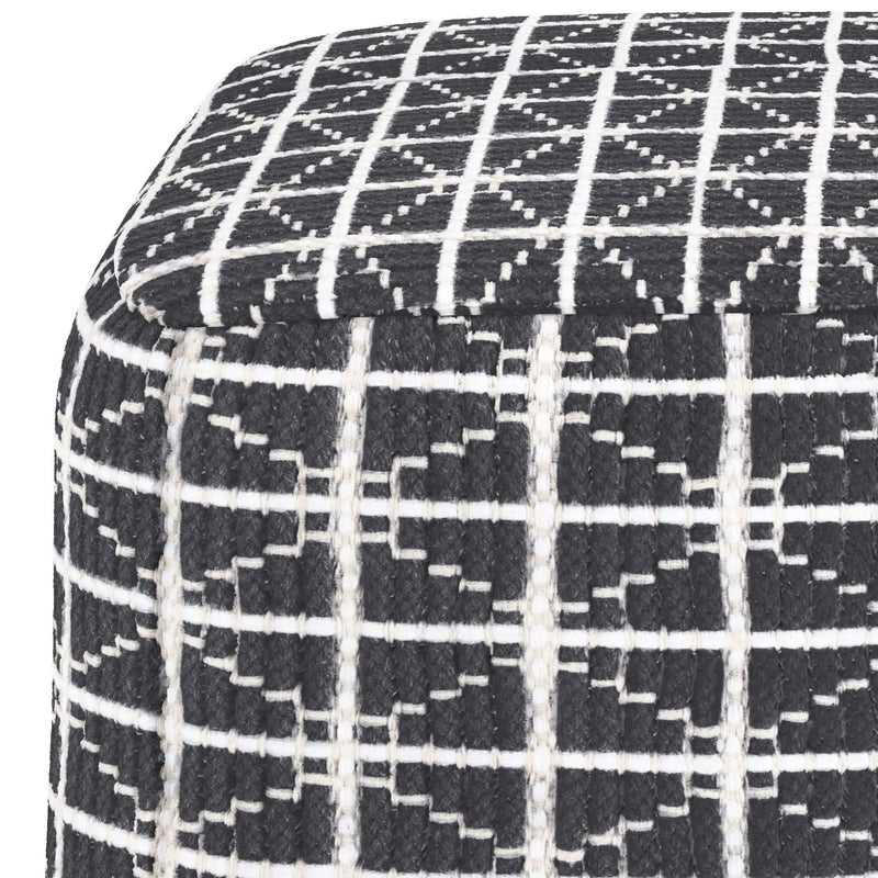 Noreen - Upholstered Square Pouf by HouseOfZazla