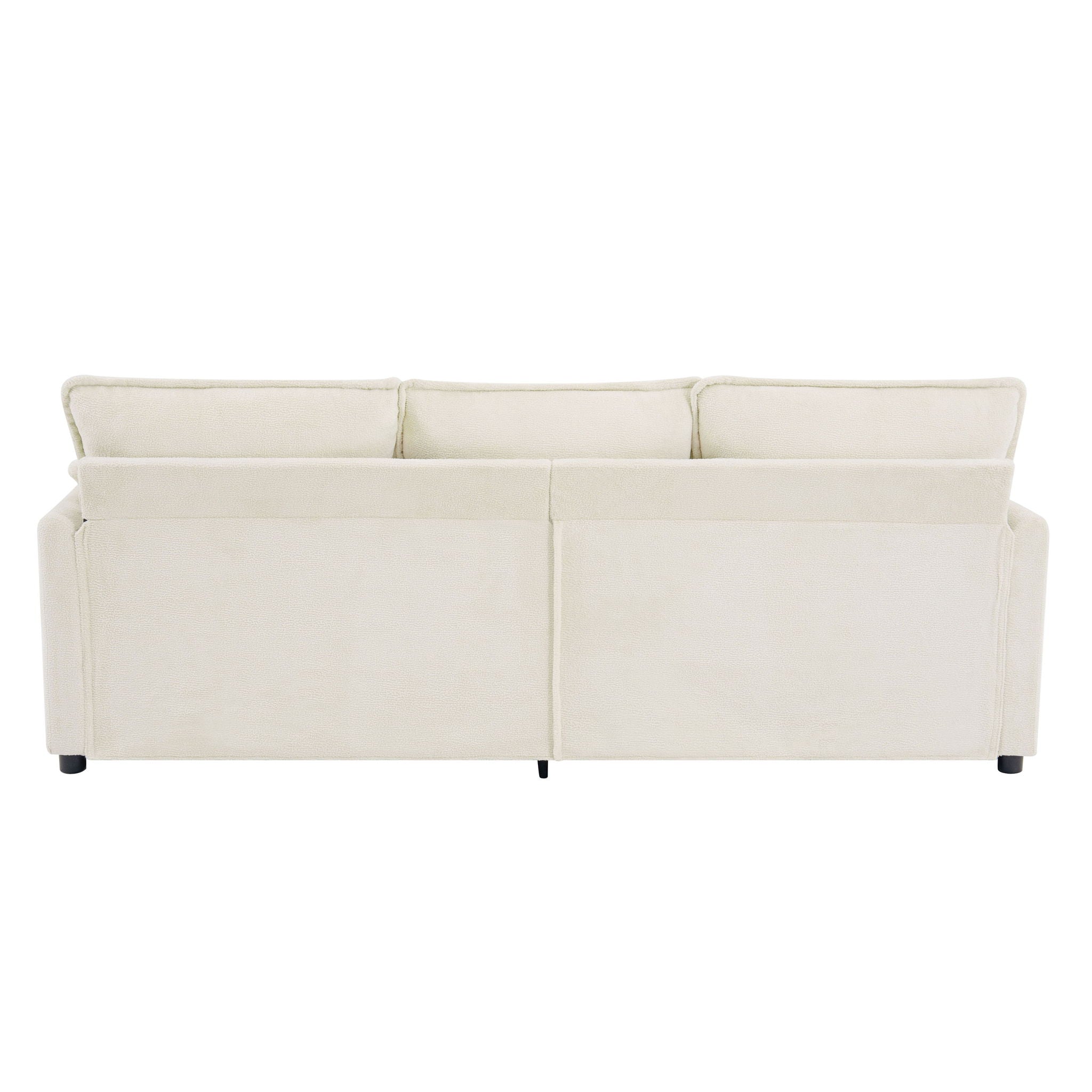 Modern 3 Seater Sofa With Side Storage Pockets For Living Room by HouseOfZazla