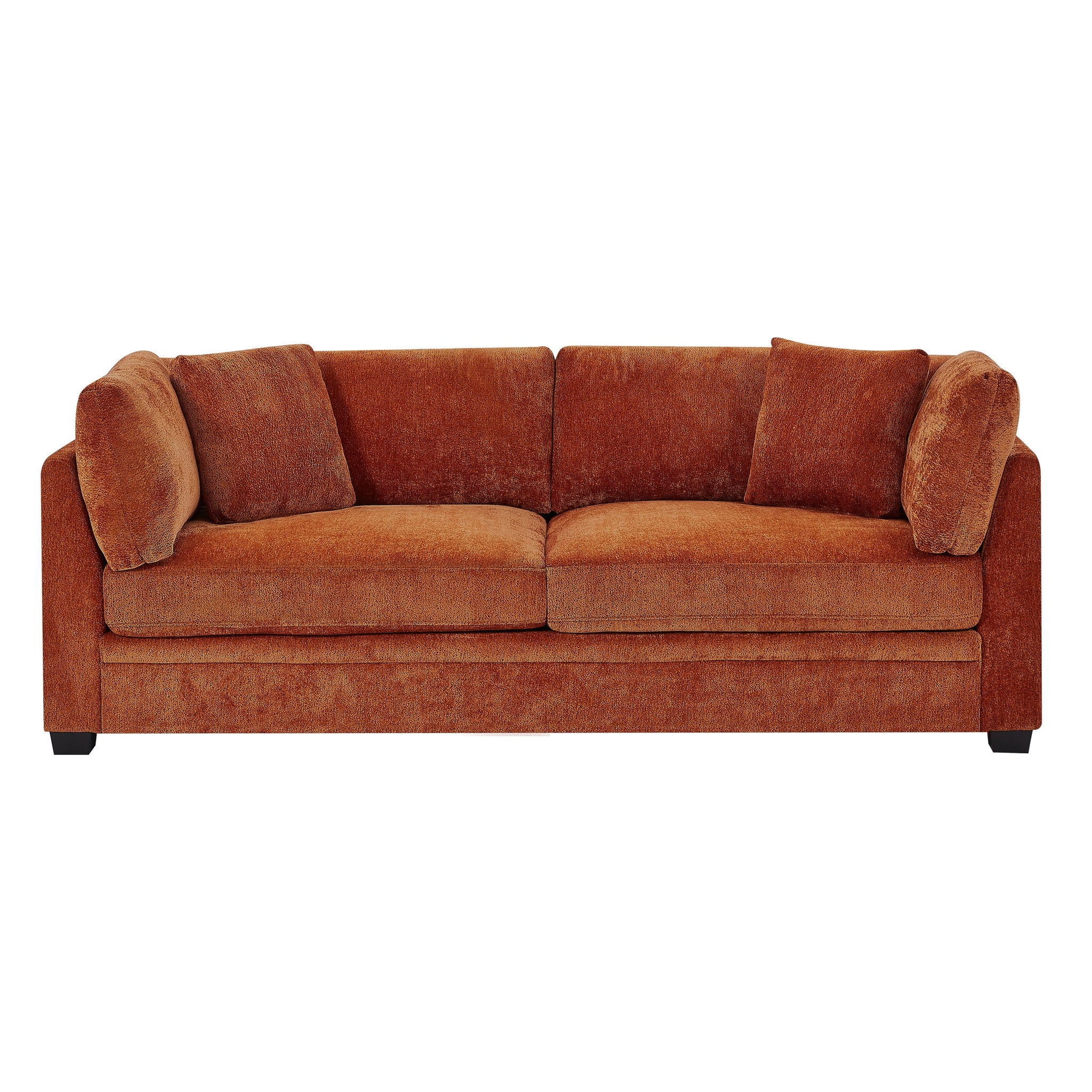 83.50" Modern Flared Arms Sofa (Caramel) by HouseOfZazla