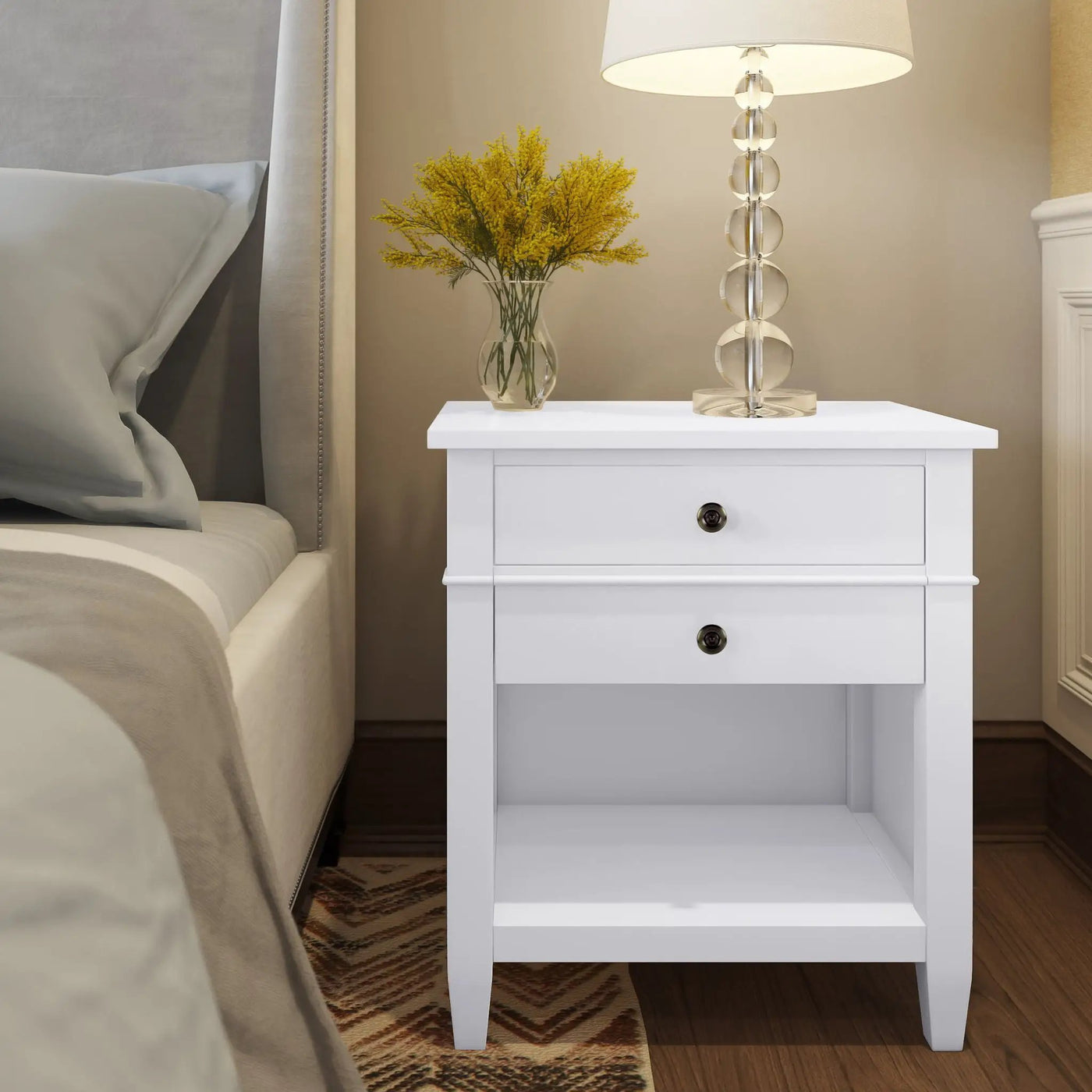 Carlton - Bedside Table, Handcrafted by HouseOfZazla