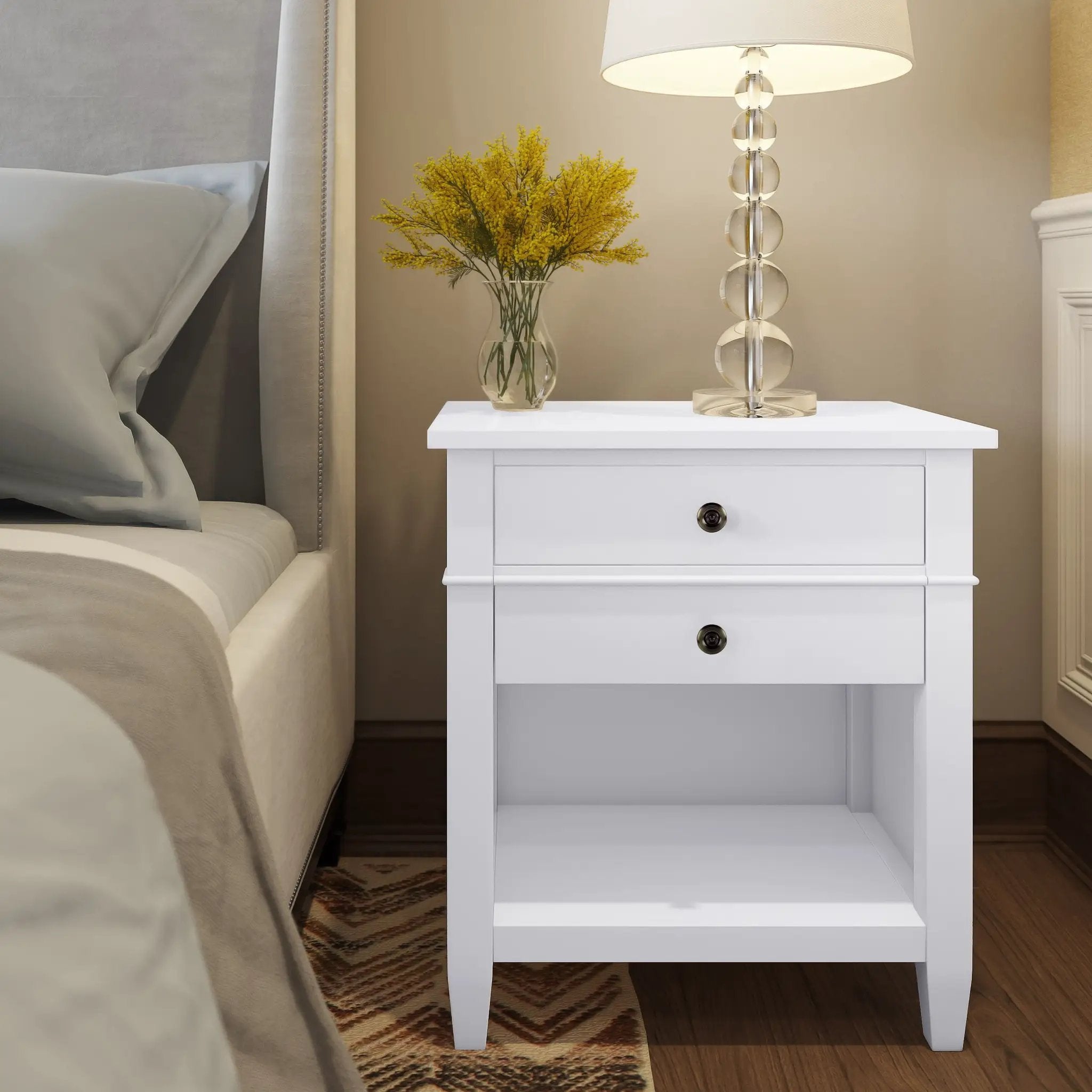 Carlton - Bedside Table, Handcrafted by Unique Piece Furniture