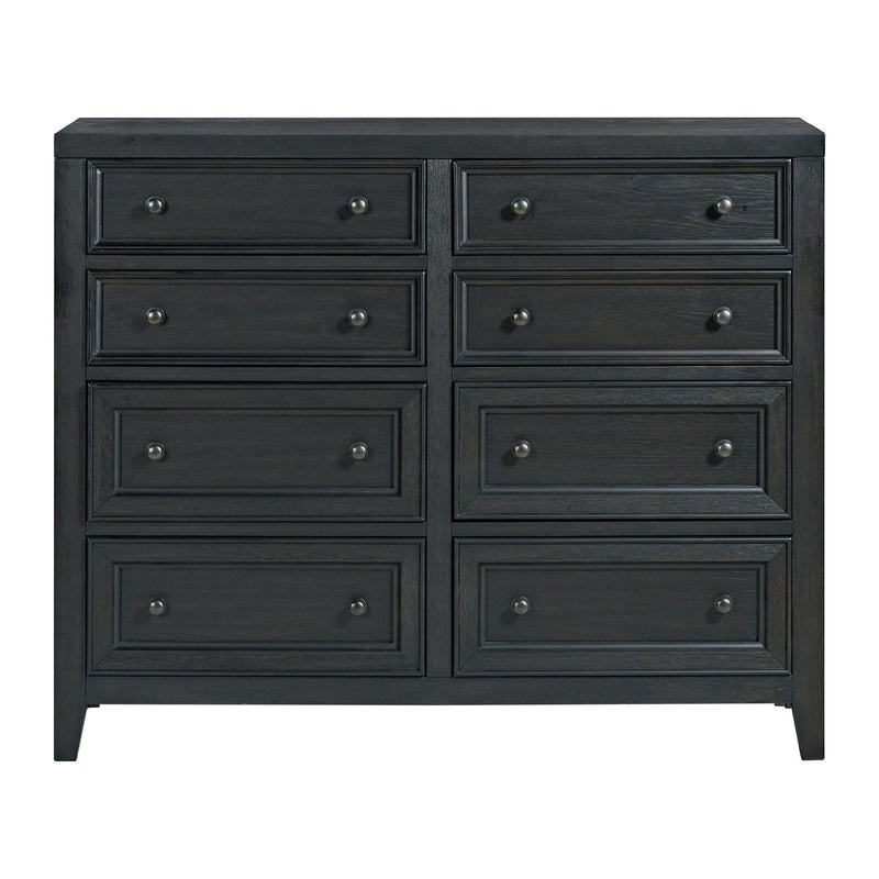 8 Drawer Dresser With Framed Fronts And Smooth Metal Glides by HouseOfZazla