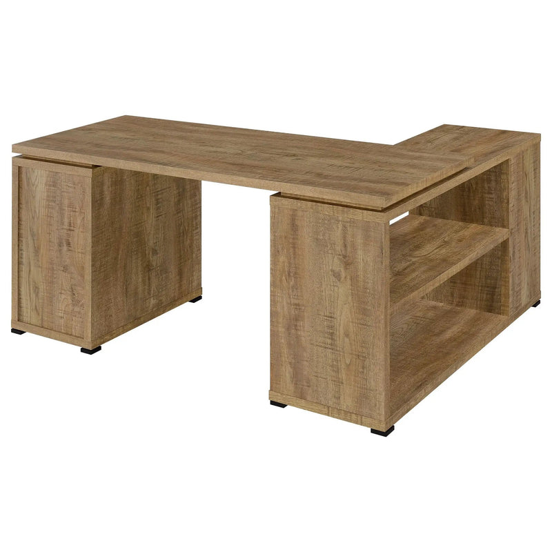Yvette 60-inch 3-drawer L-Shape Computer Desk Mango by Unique Piece Furniture