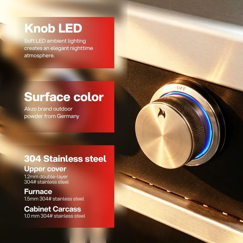 49'' Stainless Steel Standard Grill Featuring Infrared Back Burner by HouseOfZazla
