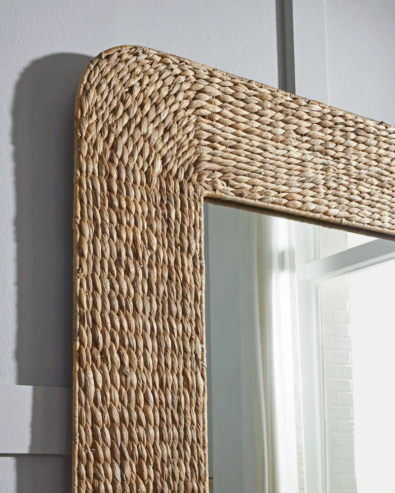 Norigan - Floor Mirror - Natural by Unique Piece Furniture