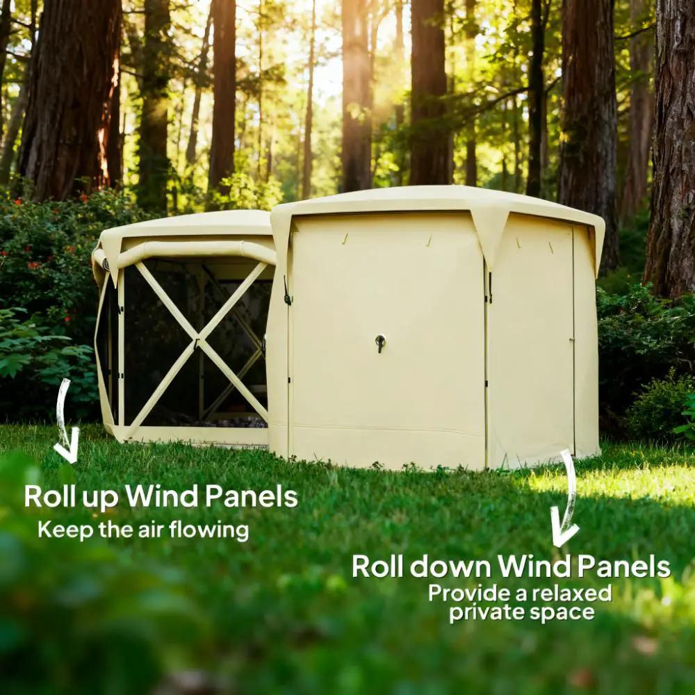 11 x 11ft Pop Up Tent with Removable Roof Cover by HouseOfZazla
