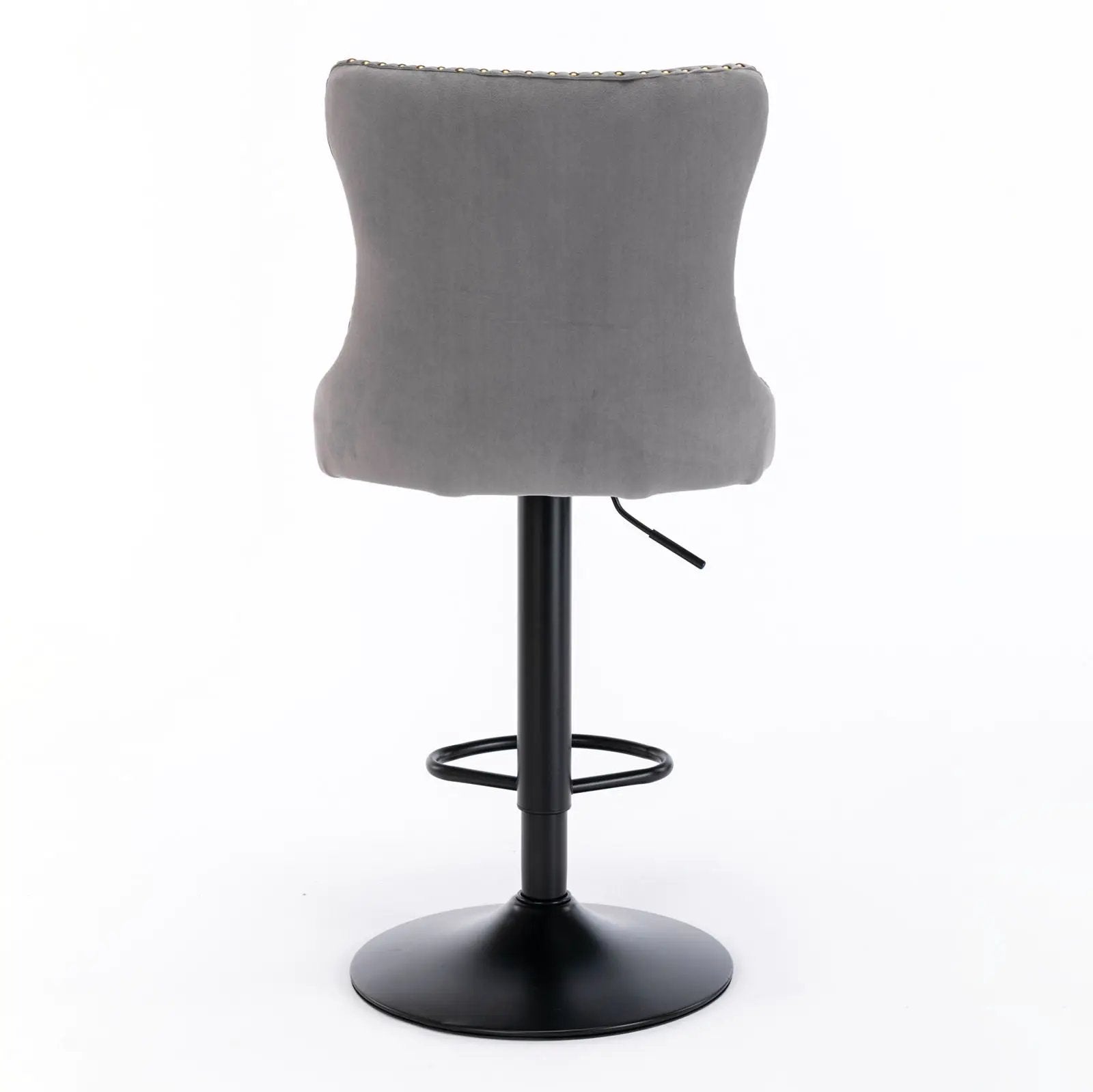 Swivel Barstools Adjusatble Seat Height, Modern Upholstered Bar Stools With Backs Comfortable Tufted For Home Pub And Kitchen Island (Set of 2) by Unique Piece Furniture