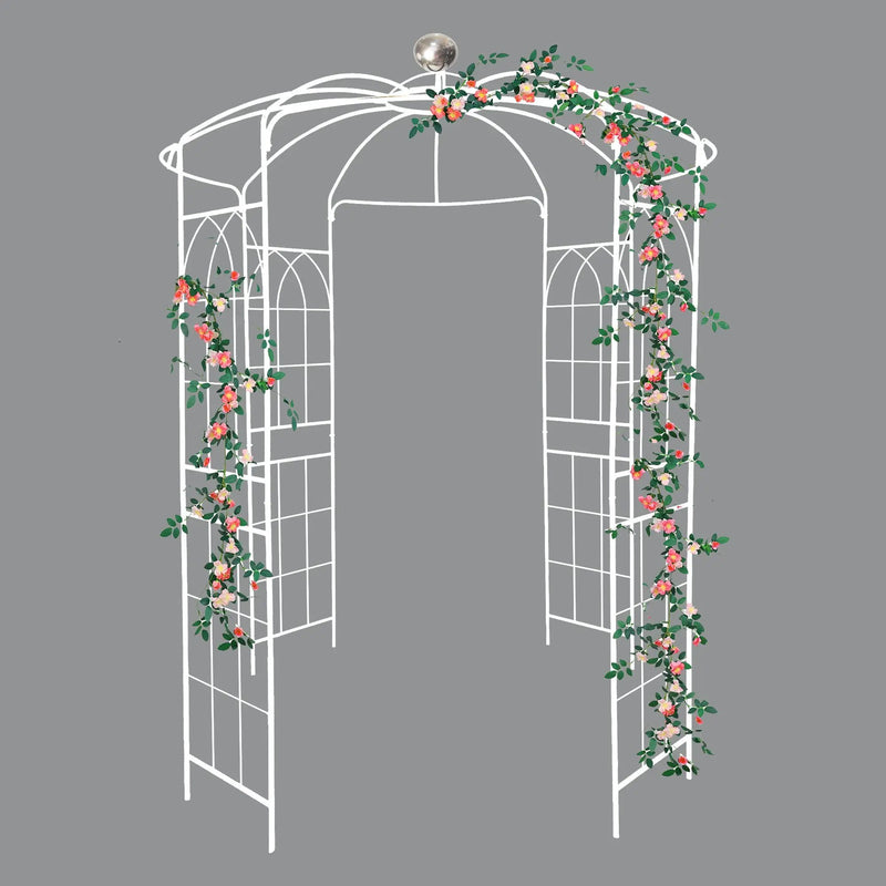 Metal Garden Arch Iron Garden Arbors Gazebo Dia High Birdcage Shape Pergola Pavilion For Wedding Ceremony by HouseOfZazla