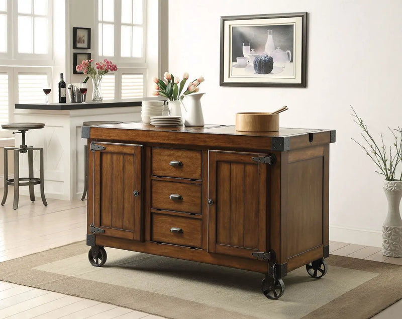 Kabili - Kitchen Cart - Antique Tobacco by Unique Piece Furniture