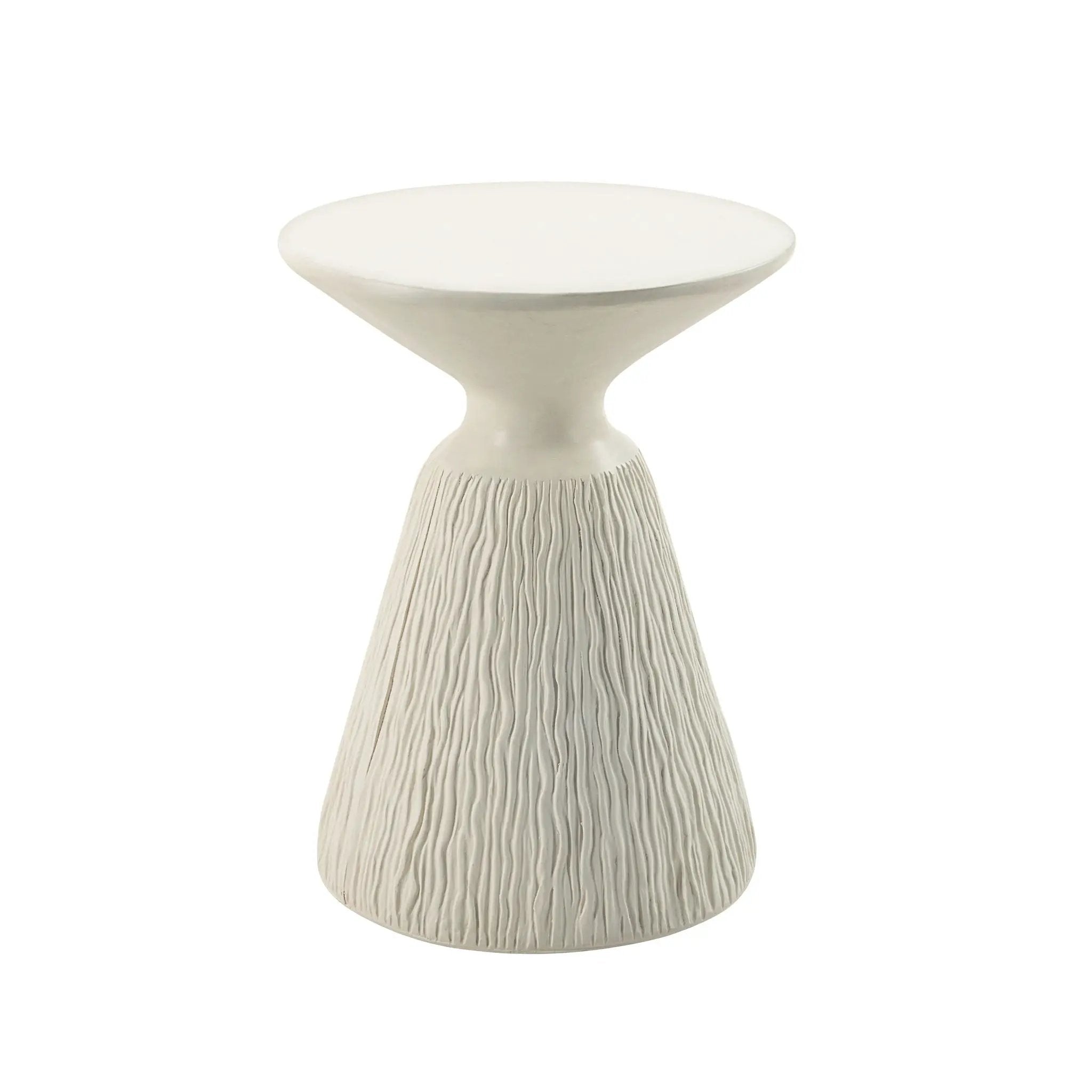 Duane - Fiber Concrete Accent Table - White by Unique Piece Furniture