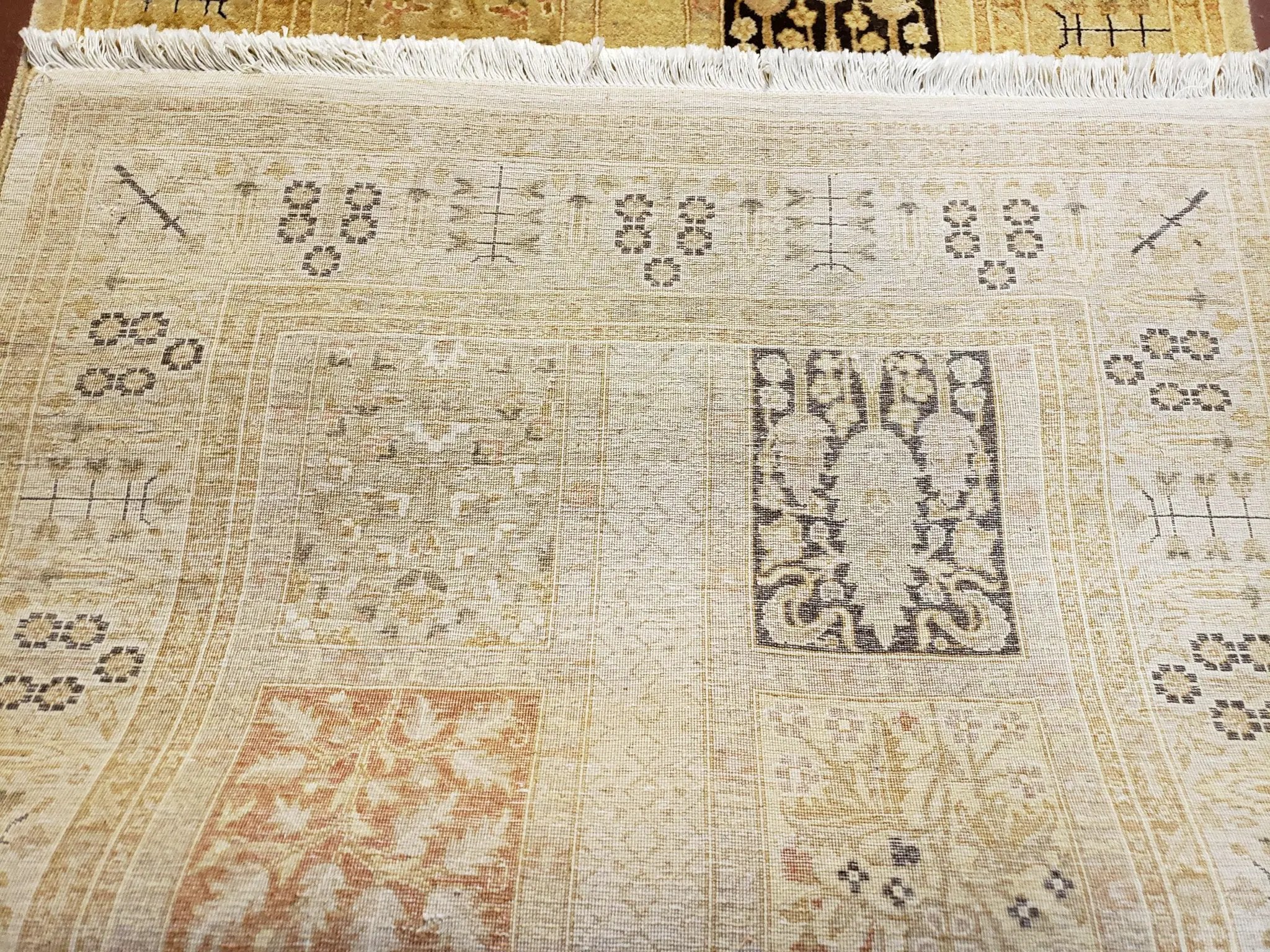 3' 2" x 12 ' 6" Pak Persian Safavieh Runner Haji Jalil Fine Runner Rug 3ft Runner 12ft Runner 13ft Runner Panel Design Runner Hand-Knotted by Jewel Rugs