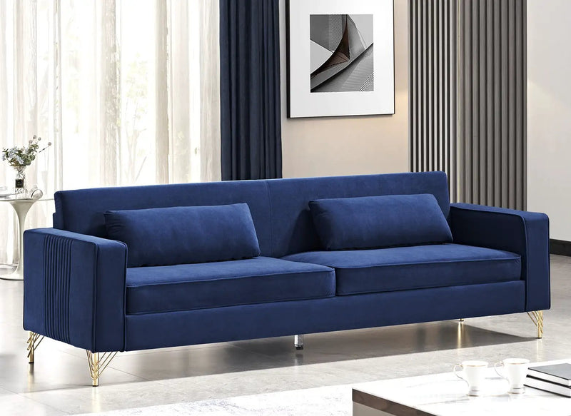 Aesthetic 3 Seater Couch With Classic Modern Appeal And Luxurious Soft Comfort by HouseOfZazla