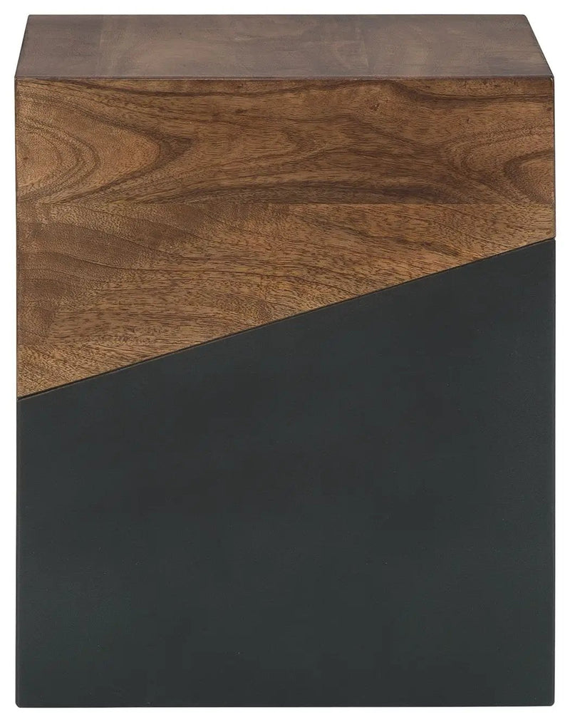 Trailbend - Accent Table - Brown / Gunmetal by Unique Piece Furniture