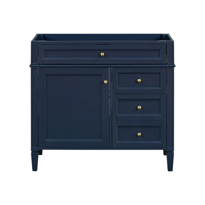 Bathroom Vanity With 2 Drawers And Tip-Out Drawer, Storage Cabinet by Unique Piece Furniture
