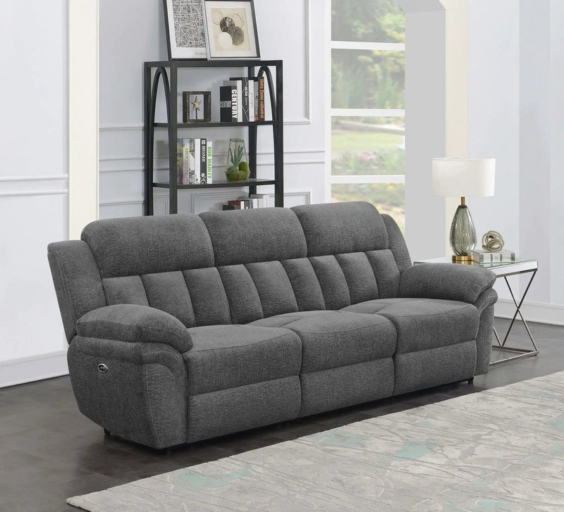 Bahrain Upholstered Power Sofa Charcoal by Unique Piece Furniture