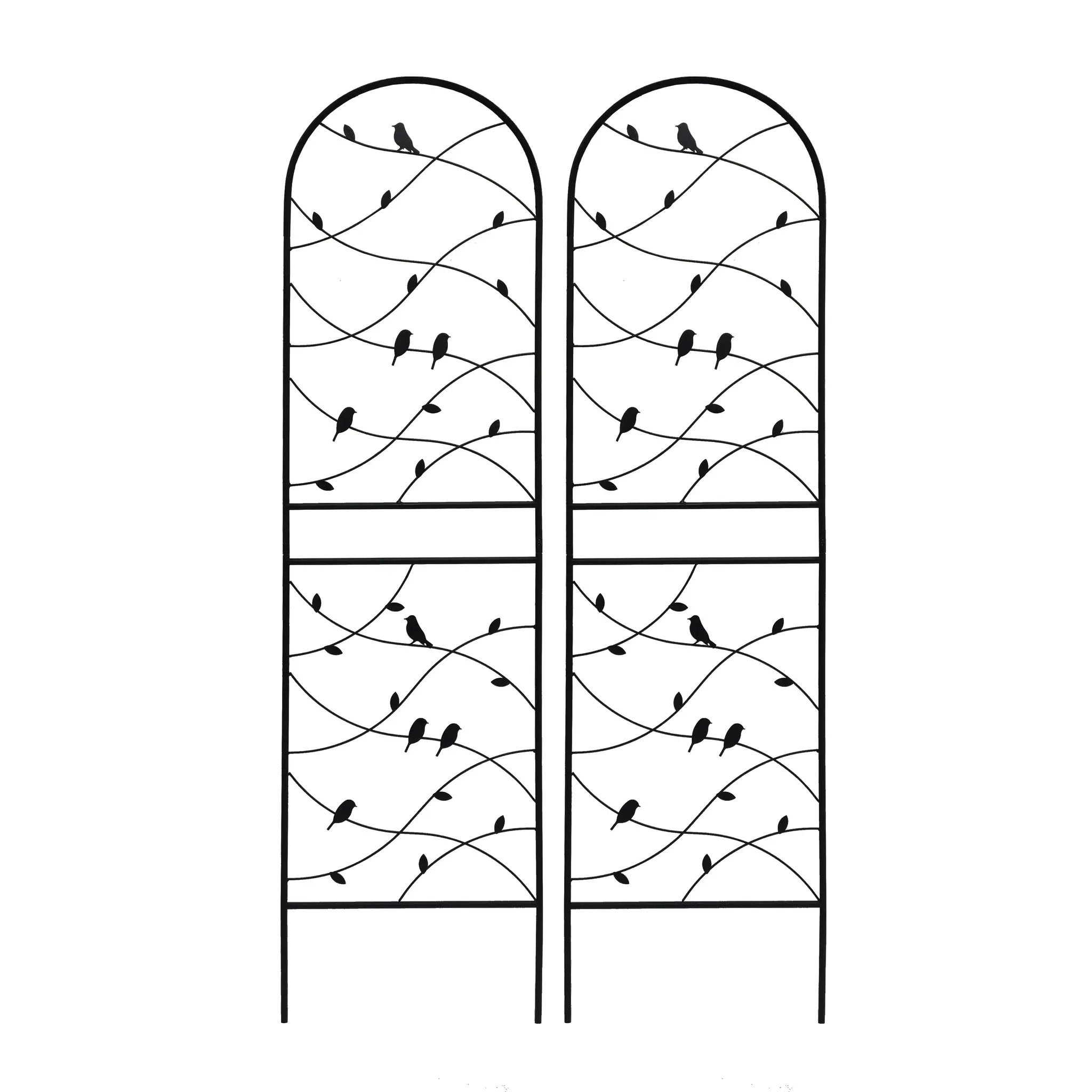 2 Pack Metal Garden Trellis 71" x 19.7" Rustproof Outdoor Plant Support by HouseOfZazla