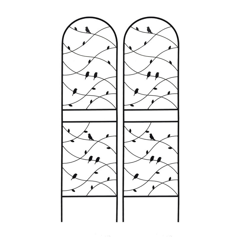 2 Pack Metal Garden Trellis 71" x 19.7" Rustproof Outdoor Plant Support by HouseOfZazla
