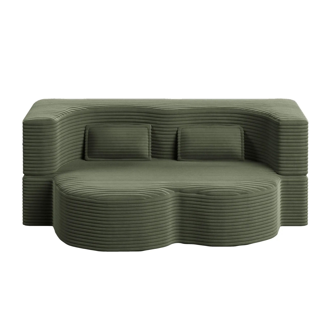 Convertible Foam-Filled Sleeper Sofa Bed with 2 Pillows by HouseOfZazla