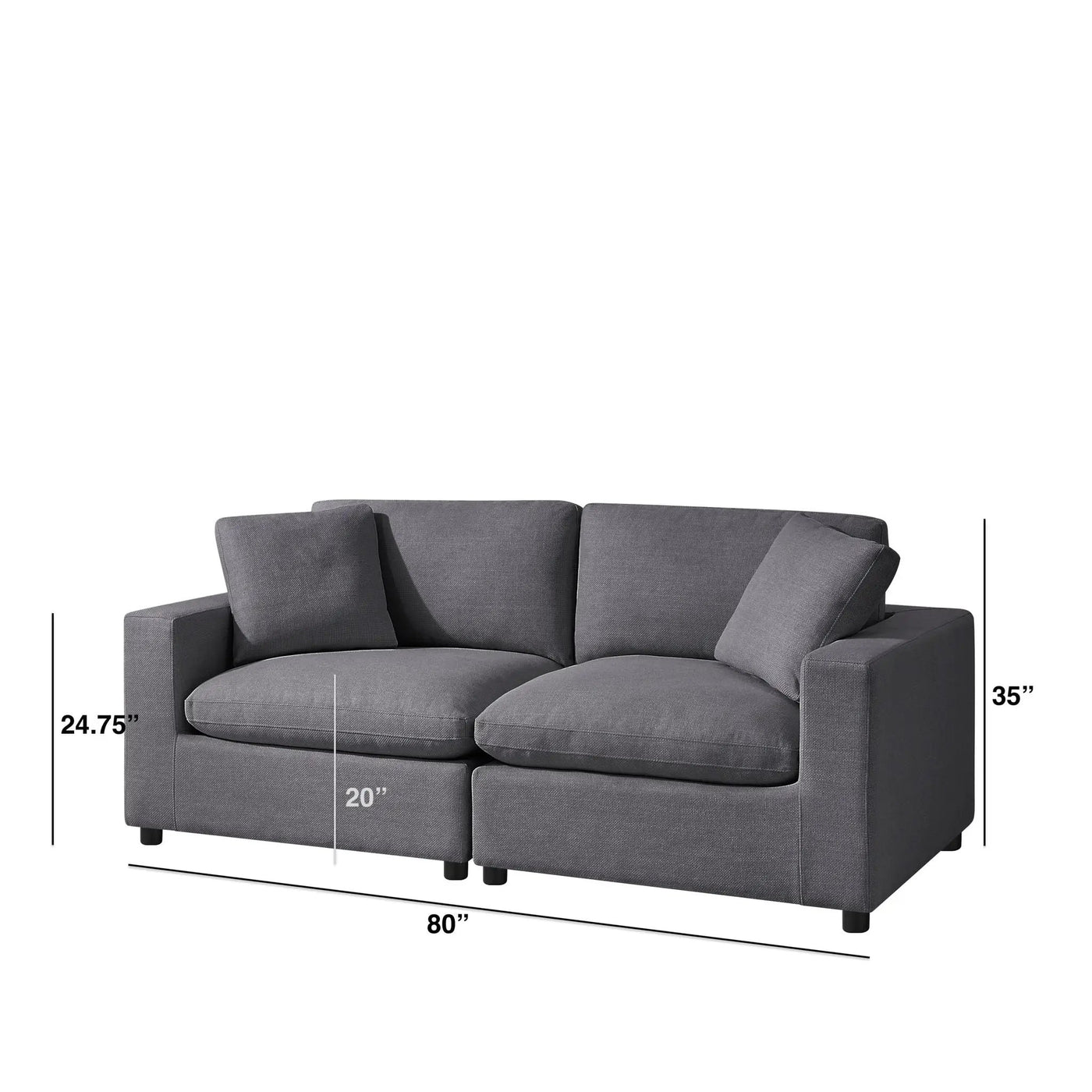 Cassandra - Modular 2 Piece Sofa by HouseOfZazla