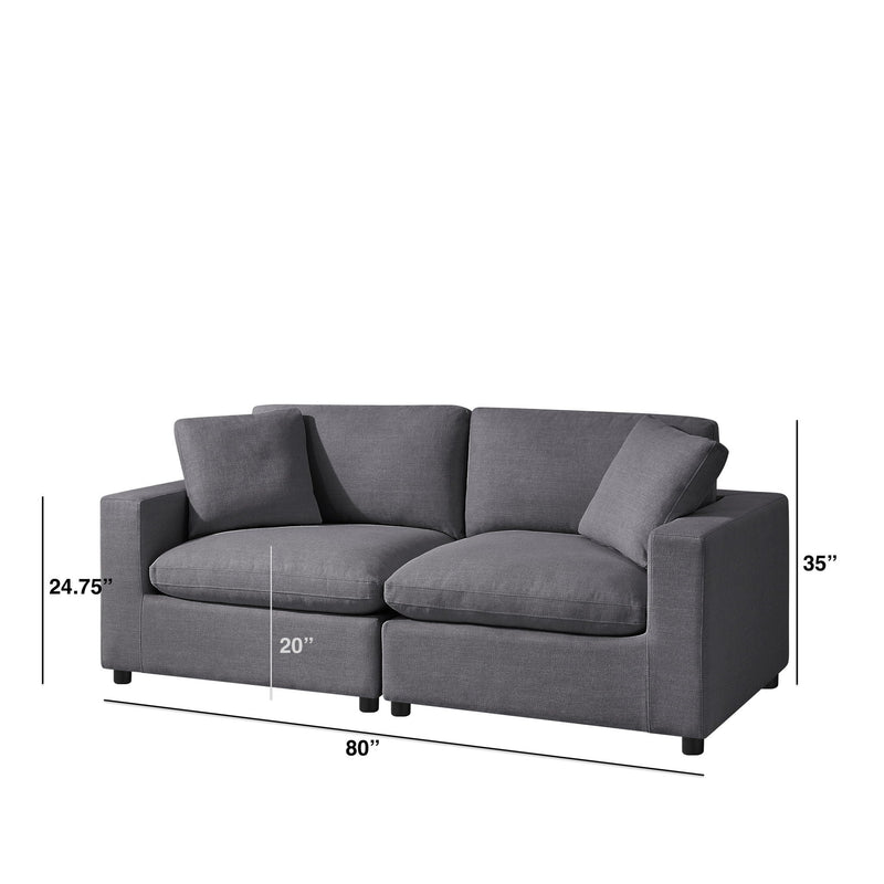 Cassandra - Modular 2 Piece Sofa by HouseOfZazla
