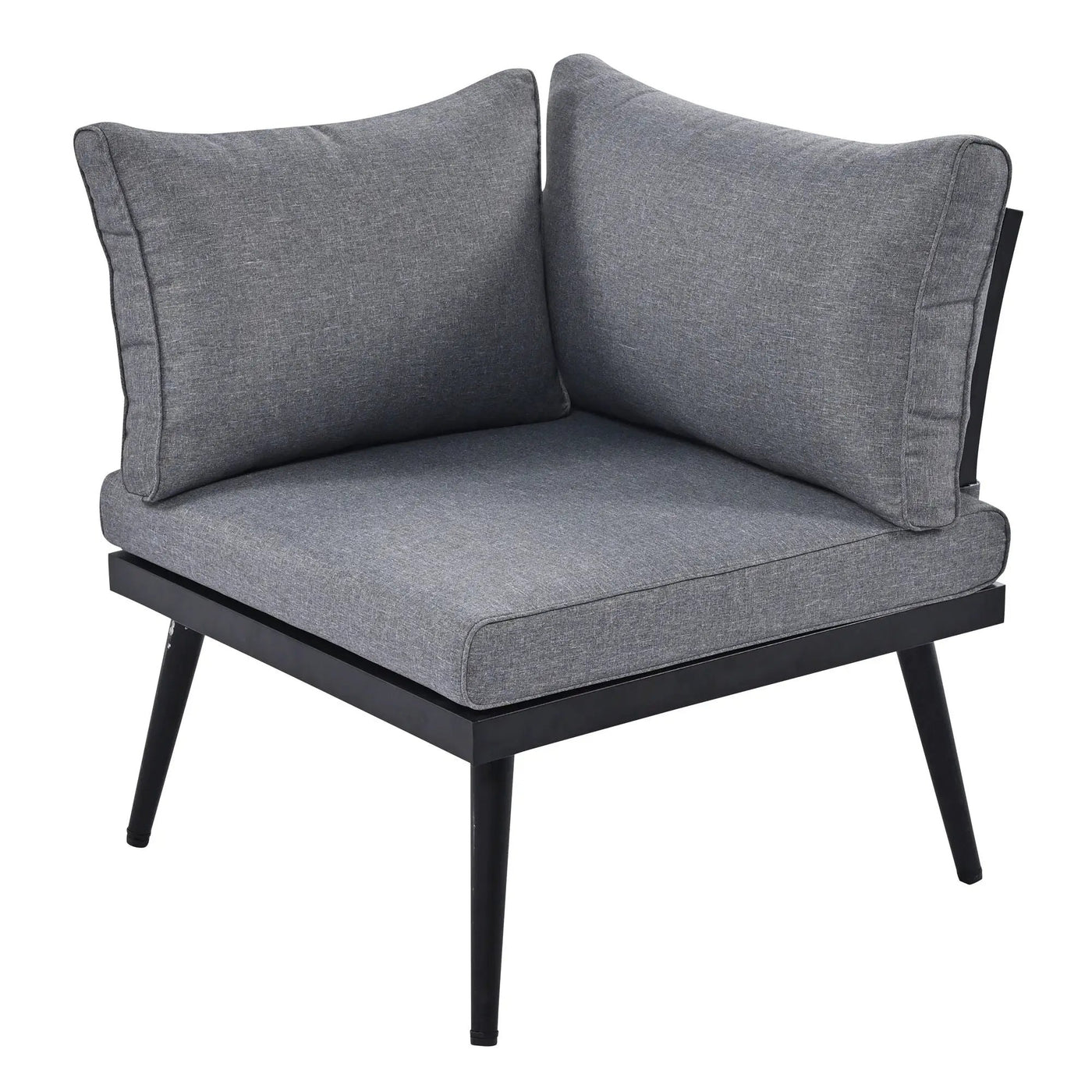Modern Outdoor Sectional Sofa Set With Nesting Coffee Tables by HouseOfZazla