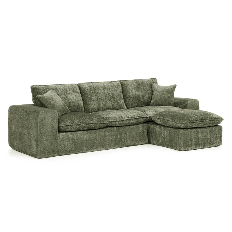Sectional Sofa With Moveable Ottoman by Unique Piece Furniture