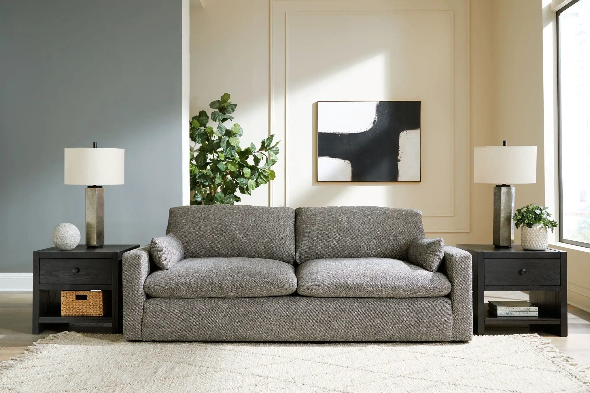 Dramatic - Sofa - Granite by Unique Piece Furniture