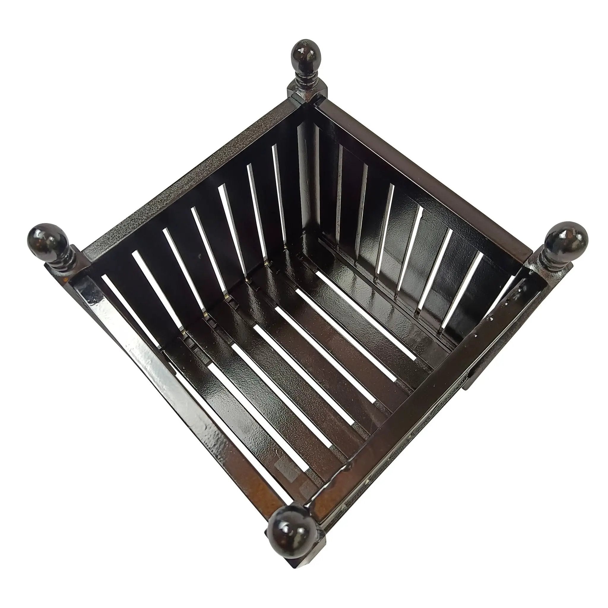 Outdoor Square Flower And Herb Pot For Garden, Porch And Patio Outside Plant And Vegetable Container, Planter - Black by Unique Piece Furniture