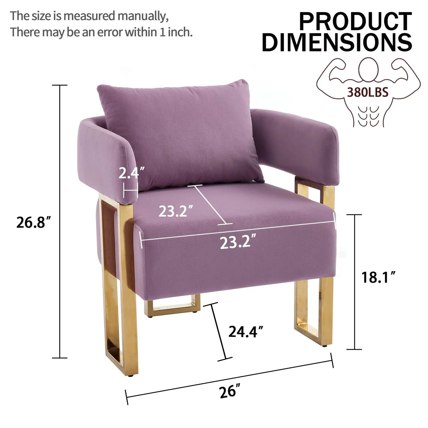 Modern Decorative Chair Teddy Fleece Upholstered And Metal Foot by HouseOfZazla