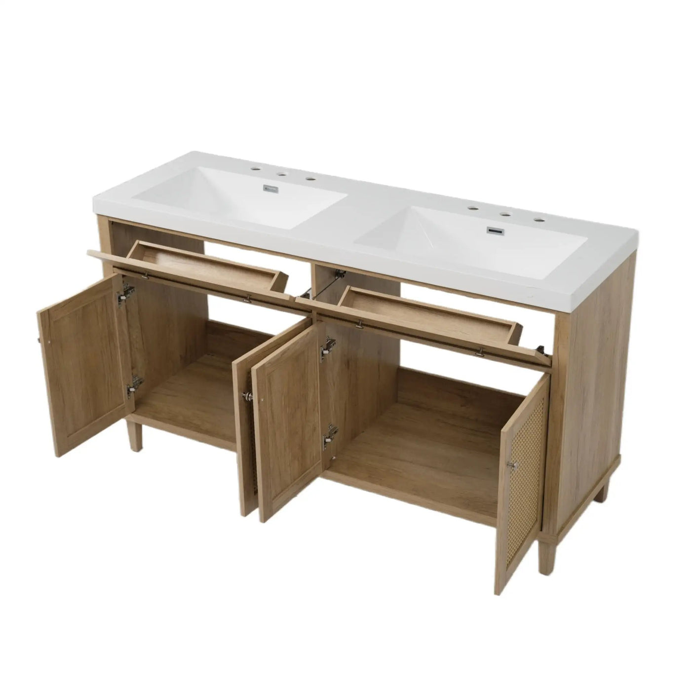Bathroom Vanity With Double Sink, Large Storage Space by HouseOfZazla