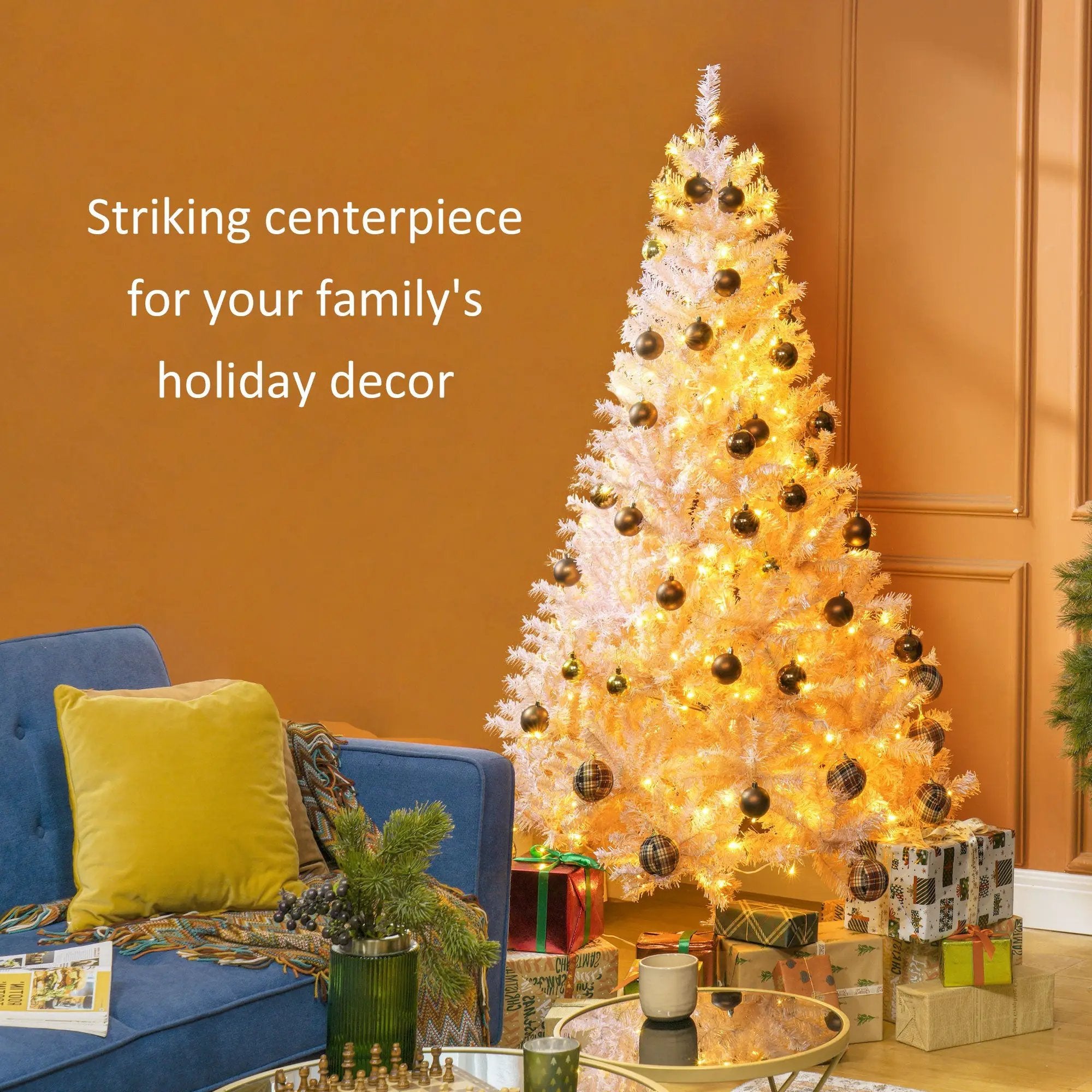 HOMCOM 6' Tall Prelit Christmas Tree by HouseOfZazla