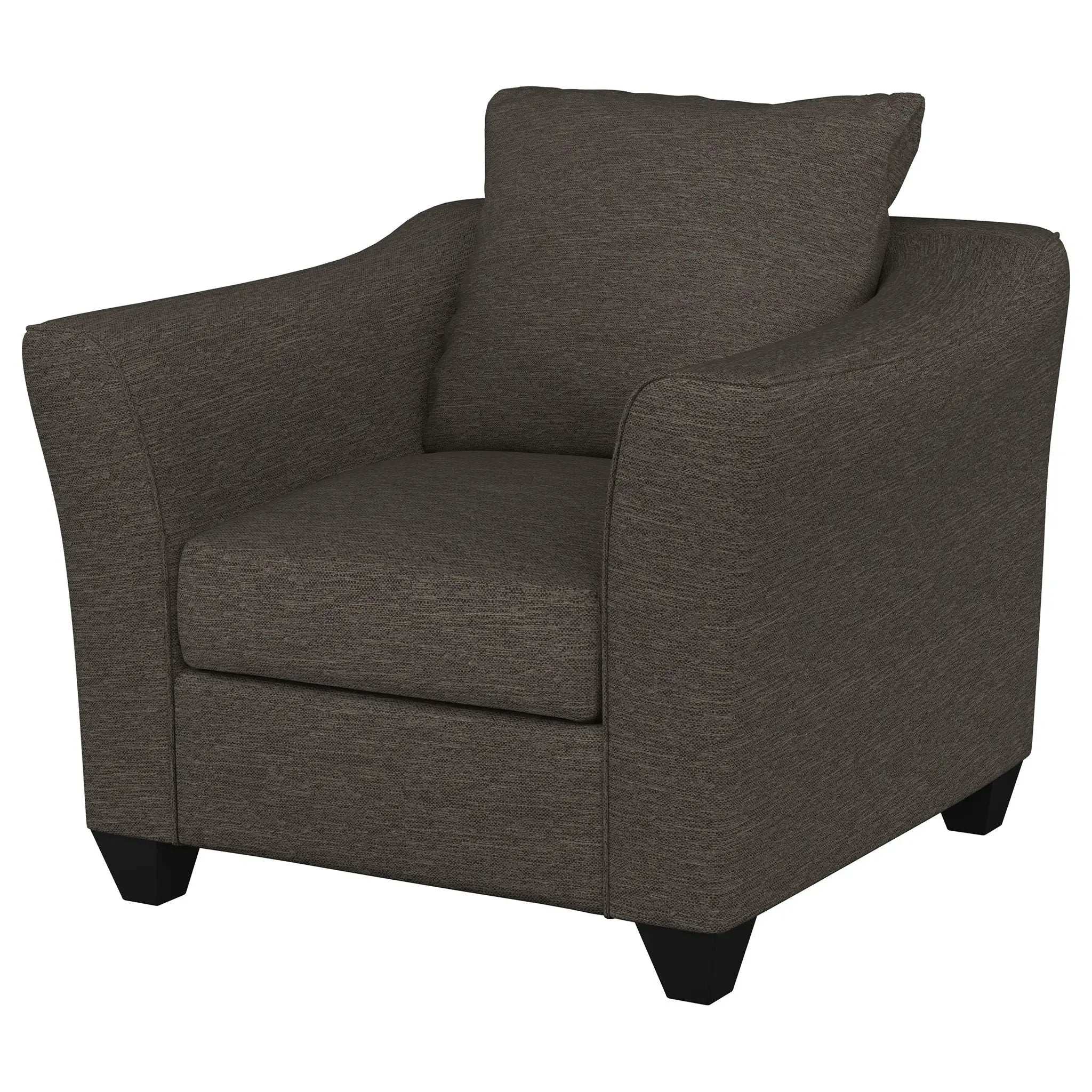 Salizar Upholstered Flared Arm Accent Chair Charcoal Grey by Unique Piece Furniture