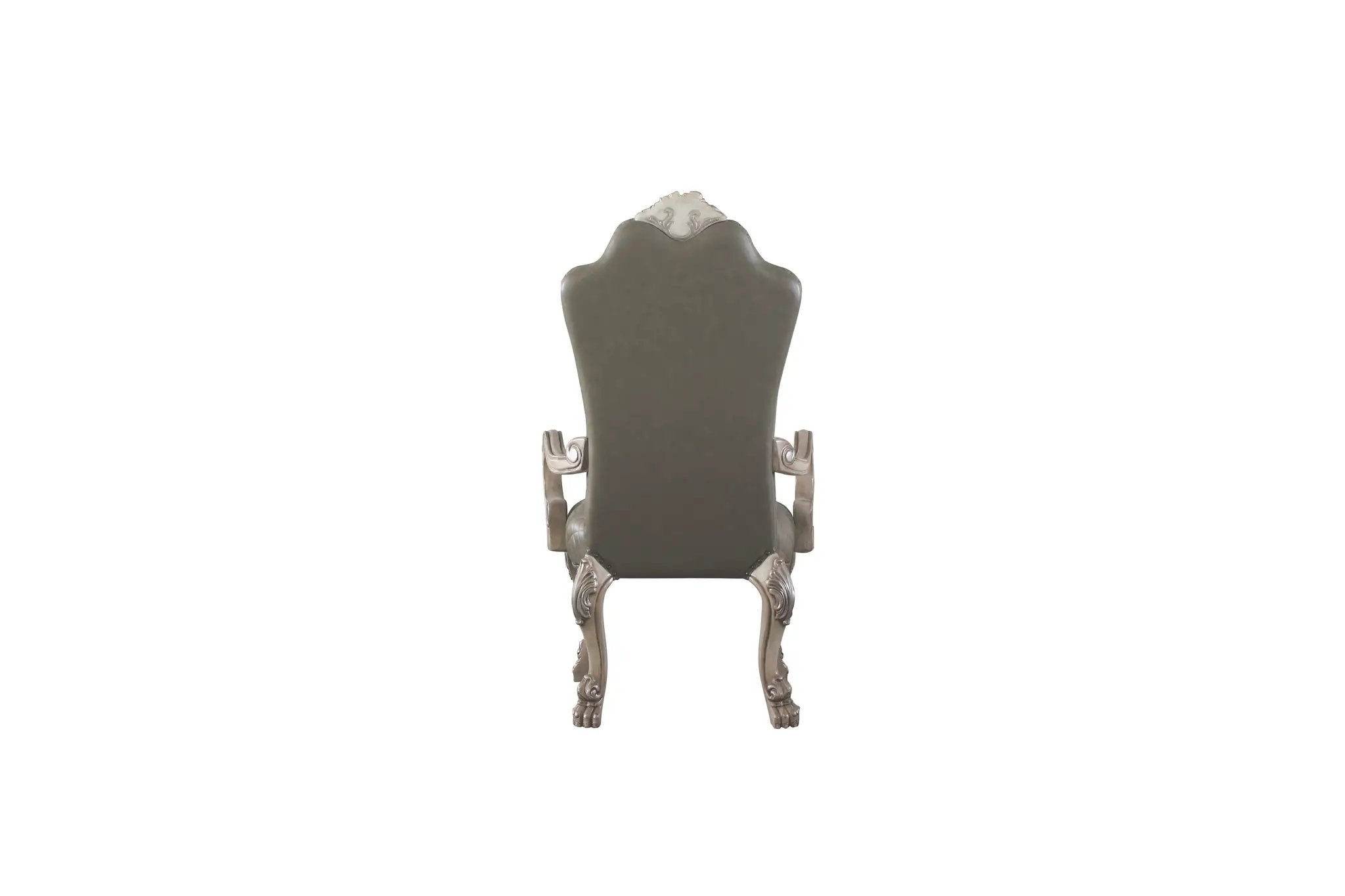 Dresden Synthetic Leather & Vintage Bone Dining Chair by HouseOfZazla
