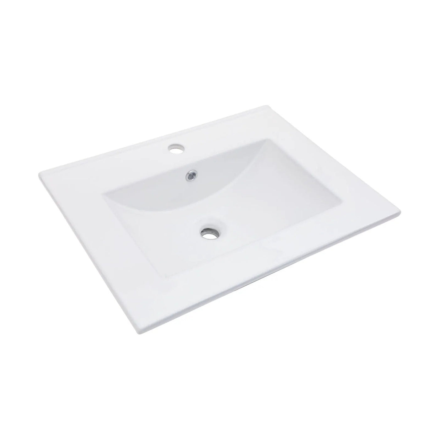 Premium Rectangular Vanity Top With Single Faucet Hole And Overflow by HouseOfZazla