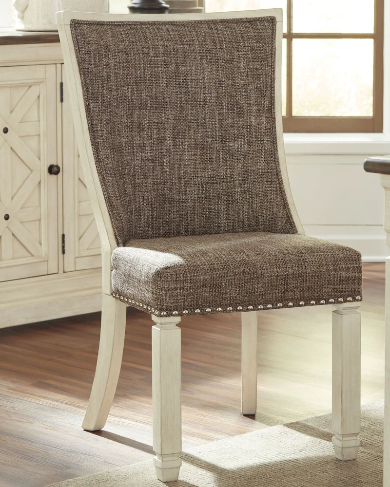Bolanburg - Dining UPH Side Chair (Set of 2) - Lattice Back - Brown / Beige by Unique Piece Furniture