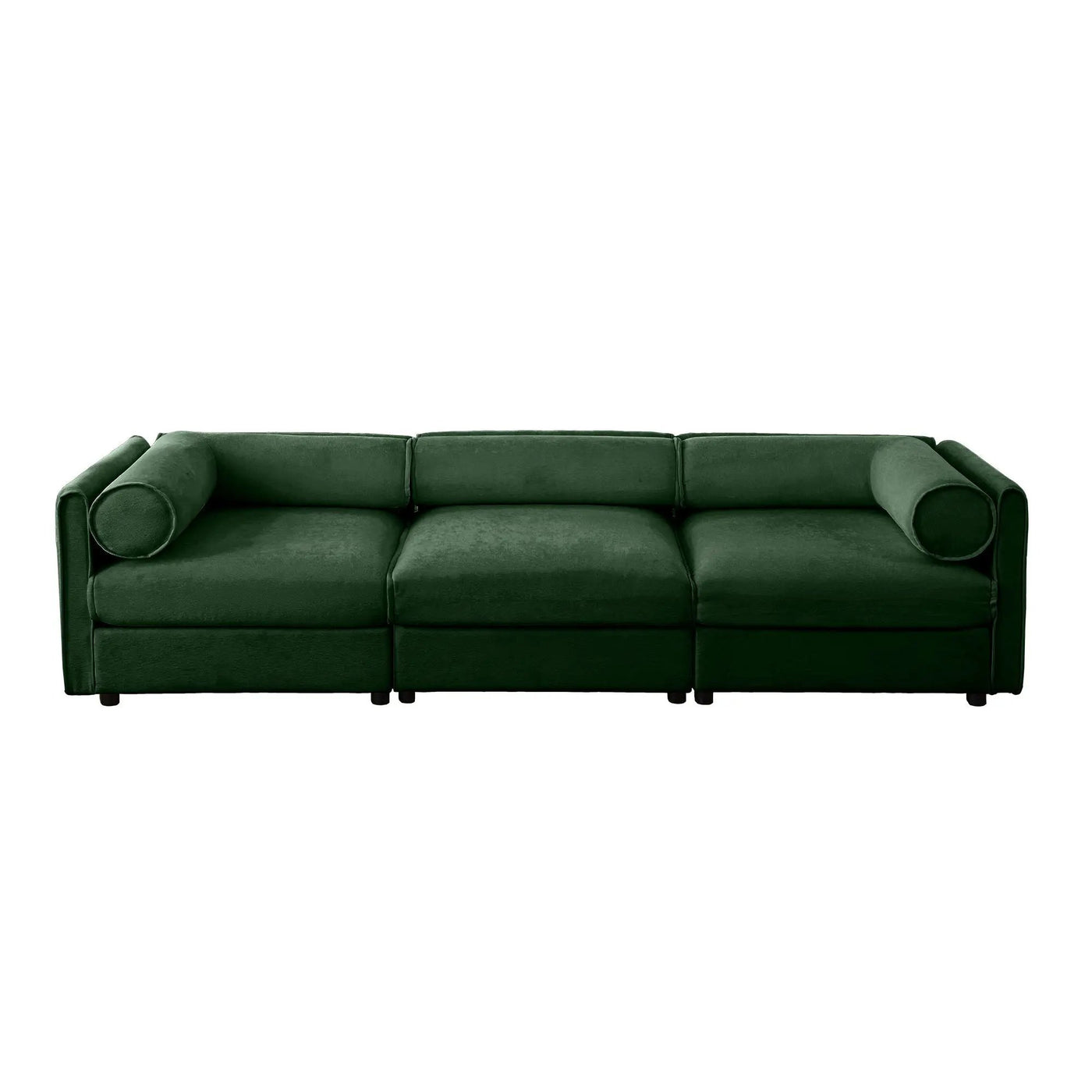 Stylish Sofa With Storage Seat And Cylindrical Backrest by HouseOfZazla