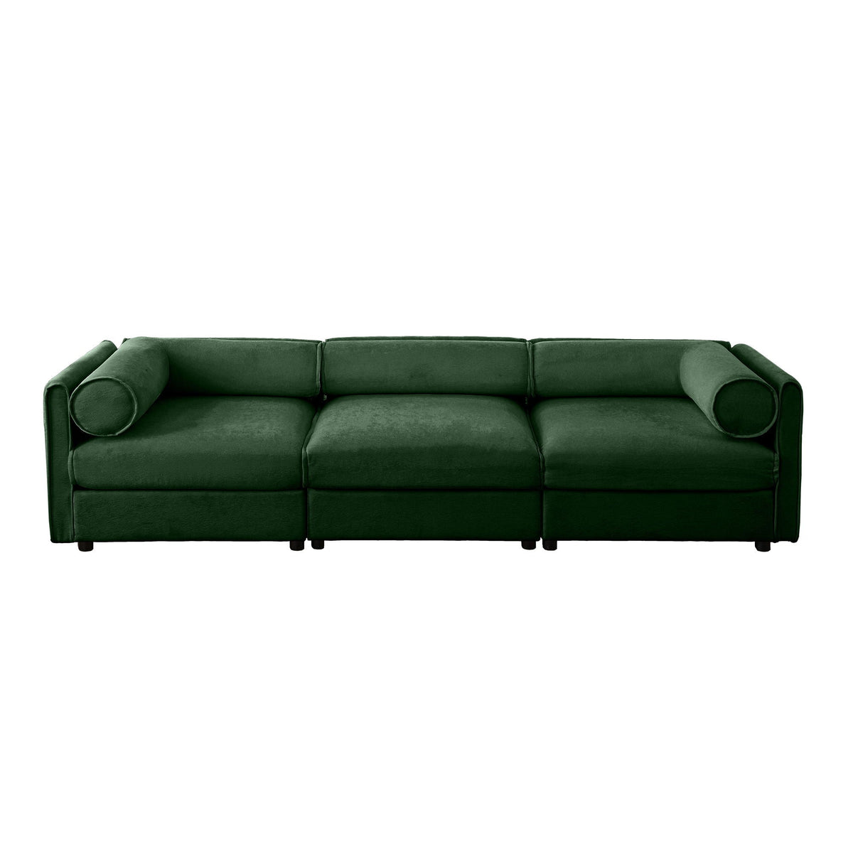 Stylish Sofa with Storage Seat and Cylindrical Backrest - Multiple Colors, photo 20 of 40