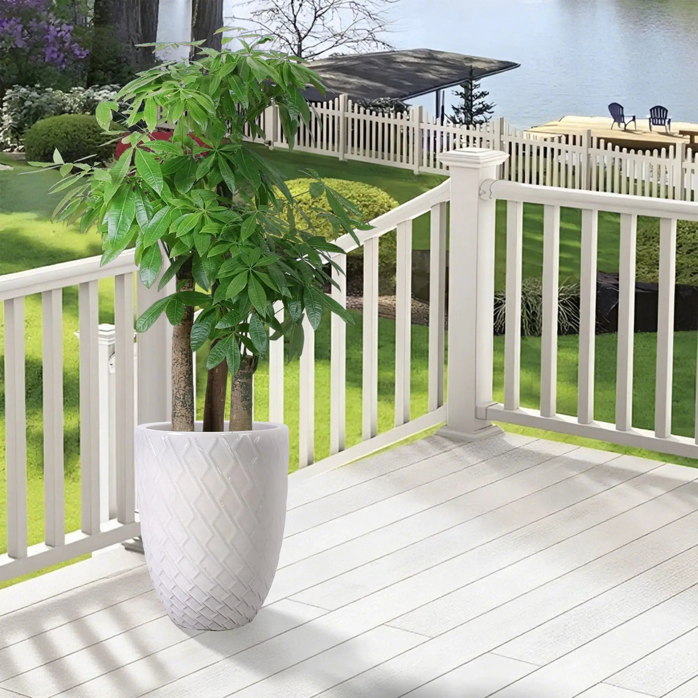 Ceramic Flowerpot, Planter For Patio, Garden, Windowsill by HouseOfZazla