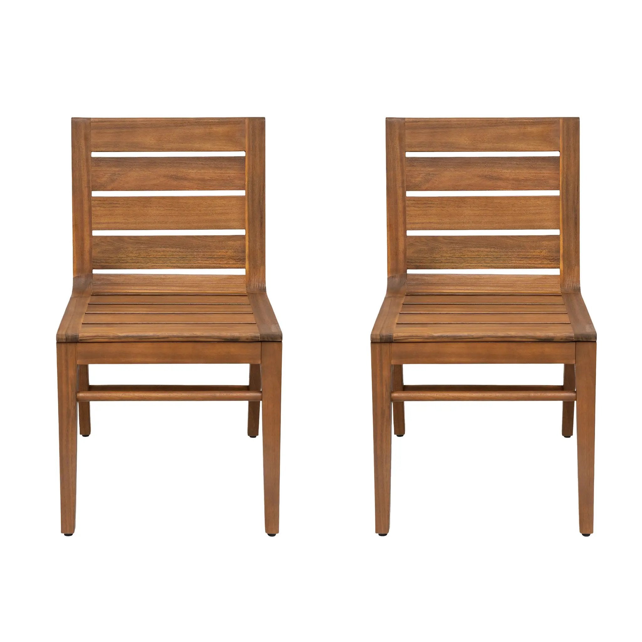 Outdoor Acacia Wood Dining Chair (Set of 2) by HouseOfZazla