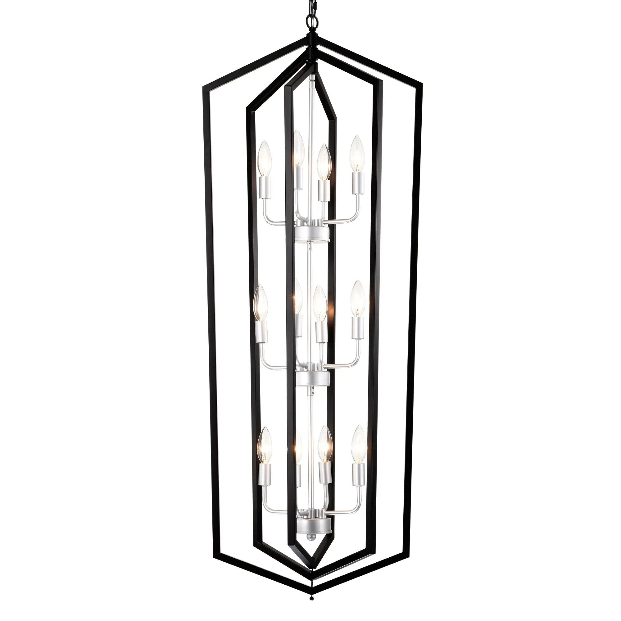 12-Light Farmhouse Kitchen Chandeliers, Matte by HouseOfZazla