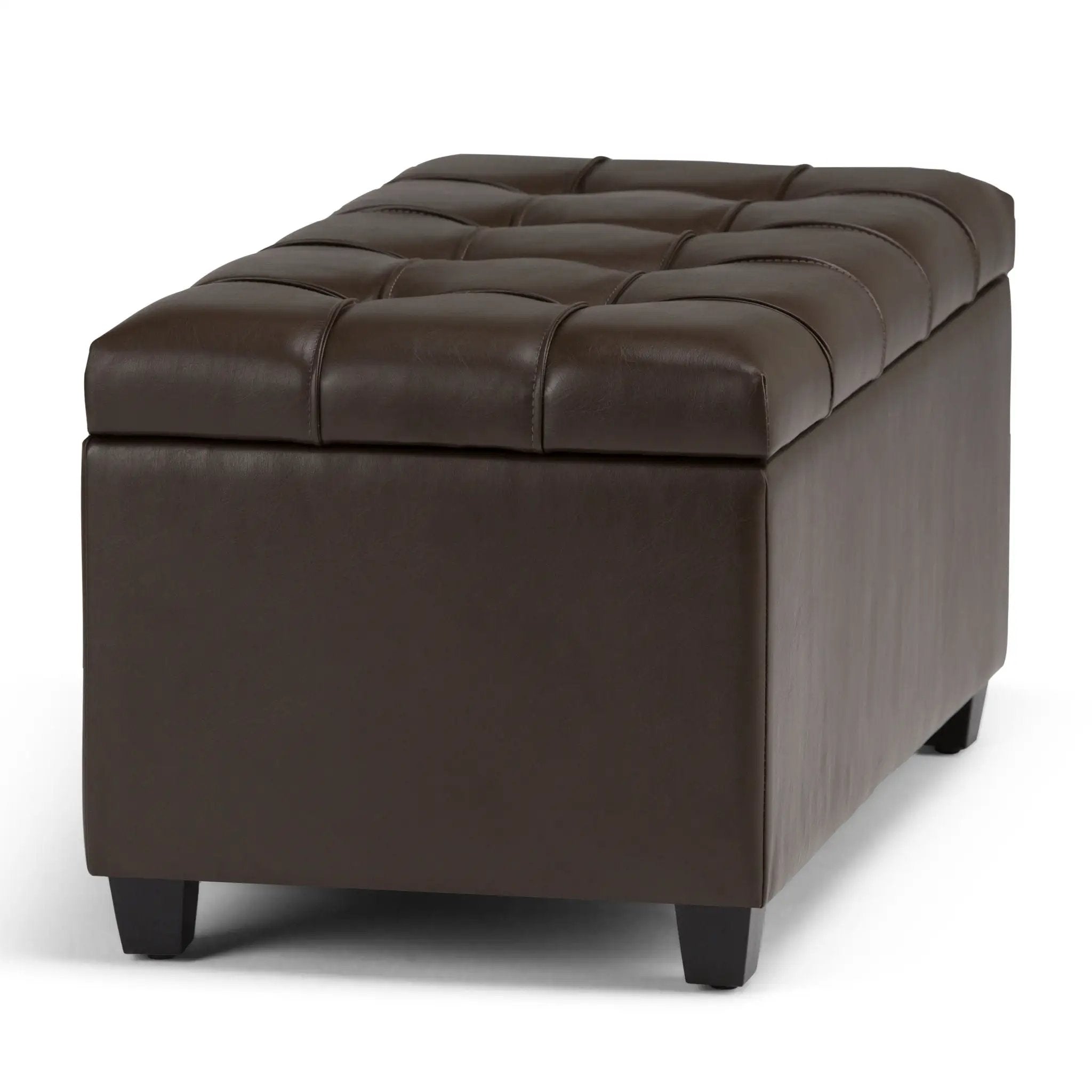 Sienna - Transitional Storage Ottoman Bench by HouseOfZazla