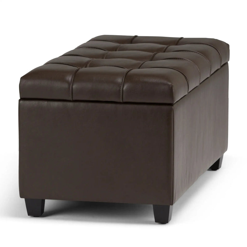 Sienna - Transitional Storage Ottoman Bench by HouseOfZazla
