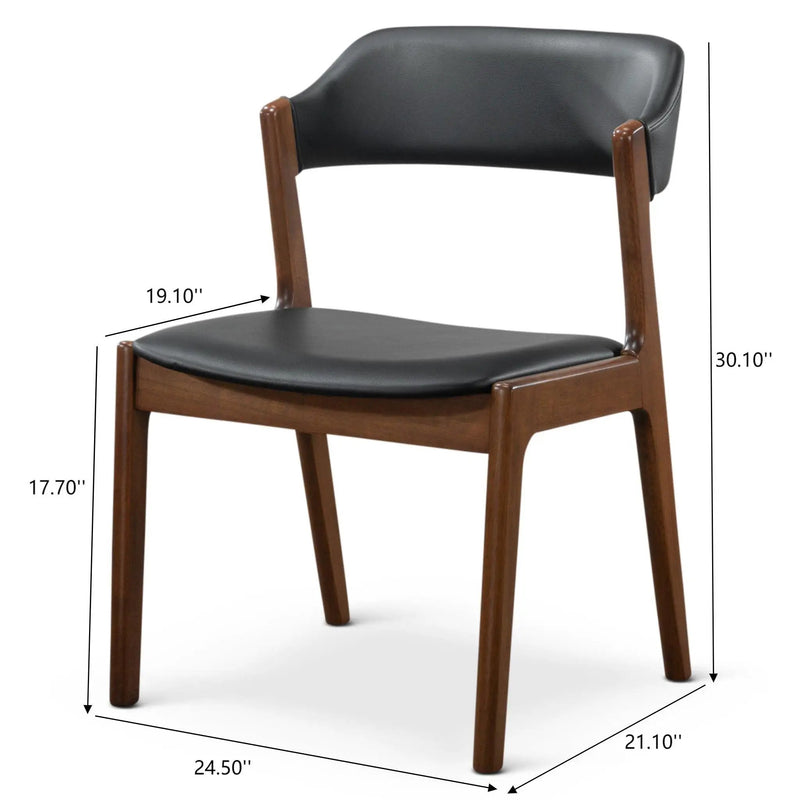Enzo - Dining Chair (Set of 2) - Black / Brown by Unique Piece Furniture