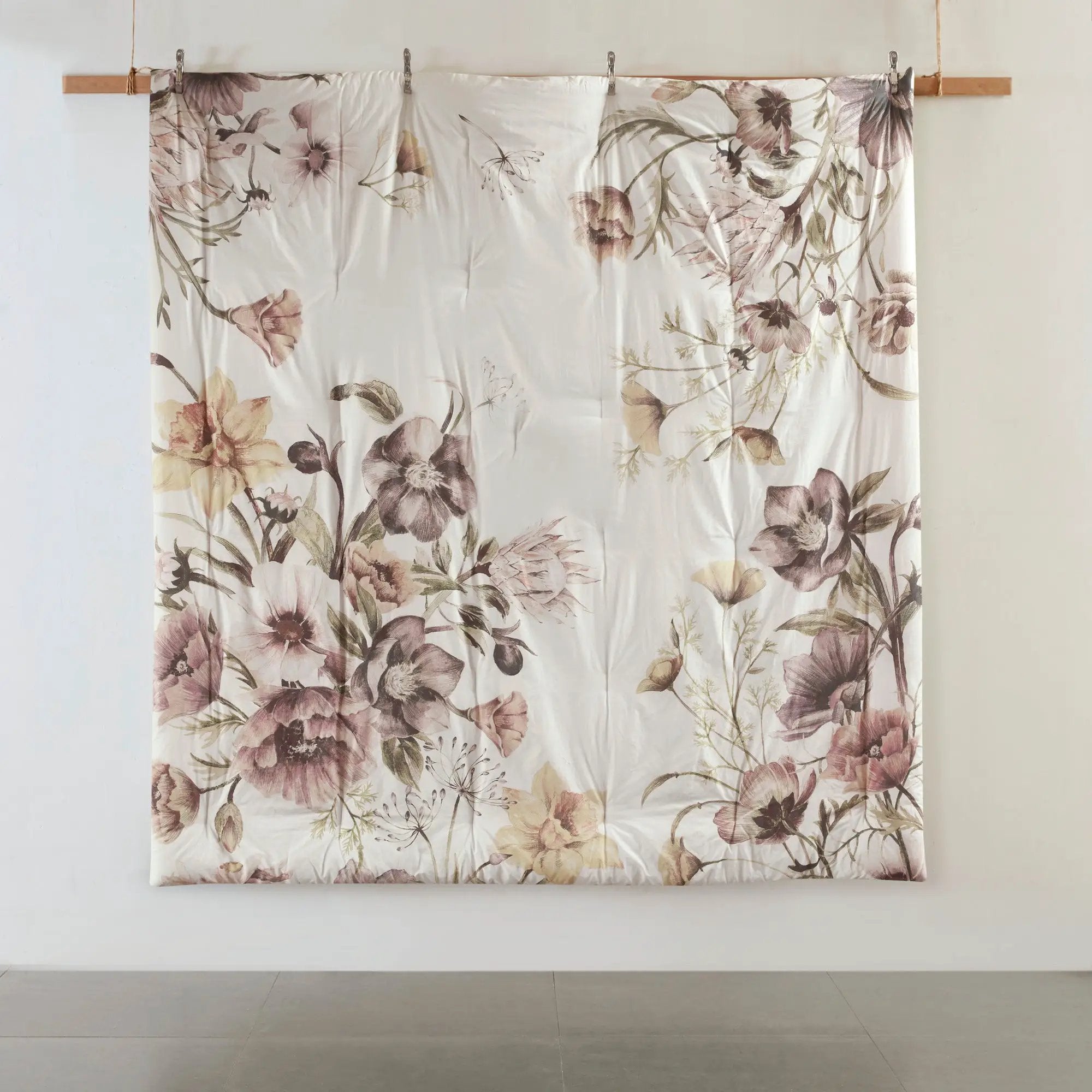 8 Piece Cotton Printed Comforter Set Blush California King by HouseOfZazla